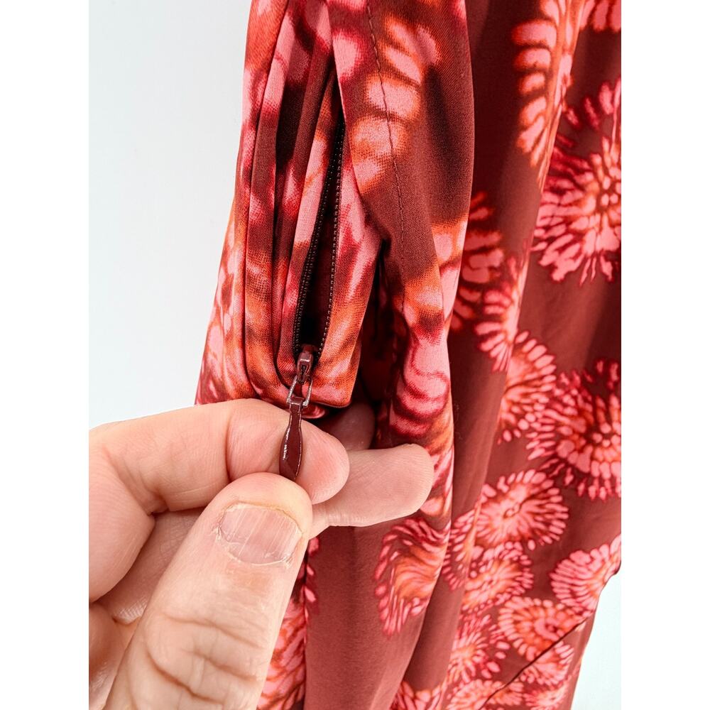 Toad&Co Sunkissed Sleeveless Maxi Dress in Rust and Coral, Large - Picture 7 of 14